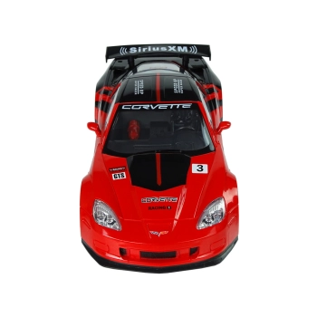 Auto Sportowe Wyścigowe R/C 1:18 Corvette C6.R Czerwony 2.4 G Światła