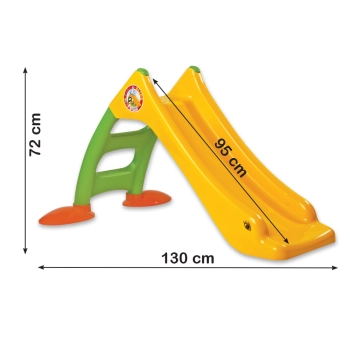 Zjeżdżalnia Ogrodowa z Drabinką Dla Dzieci Zielono-Żółta 424