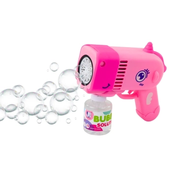Pistolet Na Bańki Mydlane Światła Dinozaur Różowy