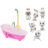 Zestaw Do Malowania i Kąpieli Zwierzątek 6 Szt Wanna Pisaki Różowy