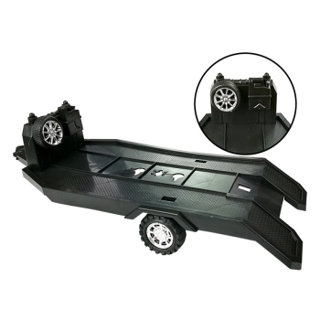 Zestaw Pojazdów Czarny Monster Truck Białe Laweta 58 cm