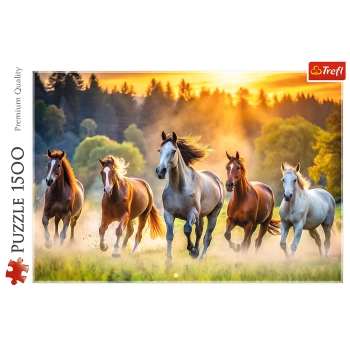 Puzzle - 1500 - Dzikie konie - Trefl 26215