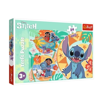 Puzzle - 24 Maxi - Wesoły dzień Lilo i Stitch - Trefl 14365