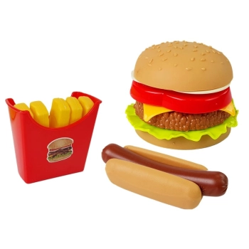 Zestaw Hamburger z Artykułami Spożywczymi Fast Food