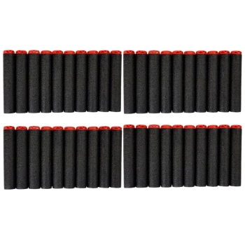 Duży Pistolet Karabin Na Piankowe Naboje 40 Sztuk Czerwono- Czarny Celownik