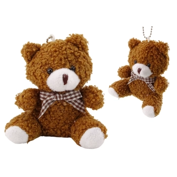 Pluszowy Brązowy Mały Miś Przytulanka Maskotka Breloczek 10cm