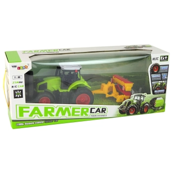 Pojazd Rolniczy Traktor Z Prasą R/C 1:16 Zielony