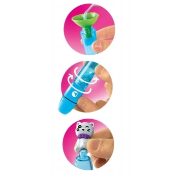 Idea Art Zestaw Mini Fabryka Markerów Zakreślaczy Słodkie Pupile Pies i Kot Clementoni 18166