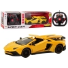 Samochód Sportowy Zdalnie Sterowany RC 1:12 Otwierane Drzwi Żółty
