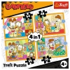 Puzzle - 4w1 (35, 48, 54, 70) - Garfield Kocha lasanię - Trefl 34673