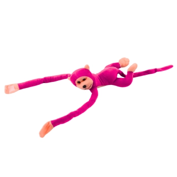 Maskotka Pluszowa Małpka z Dźwiękiem Ciemno Różowa 80 cm