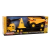 Zestaw Maszyn Budowlanych Ciężarówka Wywrotka Ruchome Żółty