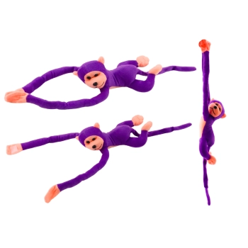 Maskotka Pluszowa Małpka z Dźwiękiem Fioletowa 80 cm