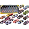Zestaw Resoraków Autka Samochody Z Napędem Kolorowe 16 Sztuk