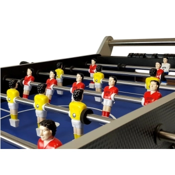 Duży Stół Piłkarski Stolik Piłkarzyki Szary na Kółkach
