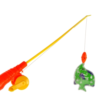 Zestaw Gra Zręcznościowa Łapanie Rybek Wędka 4 Sztuki