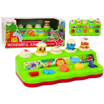 Zabawka Pop Up Wyskakujące Zwierzątka Panel Edukacyjny Dla Dzieci Dżwięki