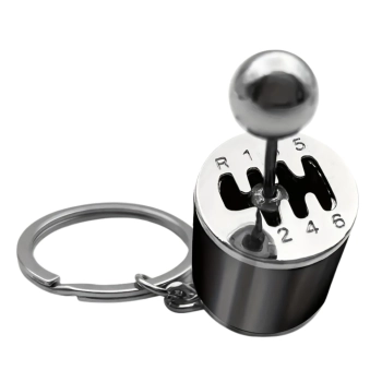 Brelok Metalowy Do Kluczy Skrzynia Biegów Ruchoma Czarny