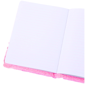 Pluszowy Futerkowy Notatnik Zeszyt W Linie Z Jednorożcem Grzywa Kolorowy A5