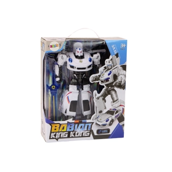 Auto-Robot 2w1 Transformacja Samochód Policyjny Biały