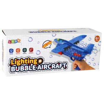 Samolot Bańki Mydlane Wyrzutnia Pistolet Czerwony