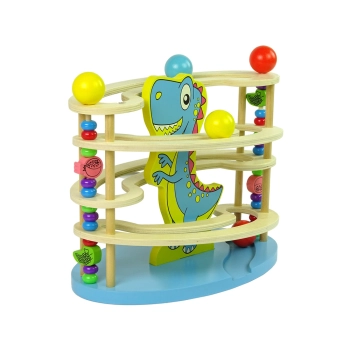 Zjeżdżalnia Piłeczek Smok Drewniana Koraliki