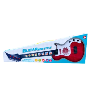 Gitara Elektryczna Dla Dzieci Światła Melodie Czerwona