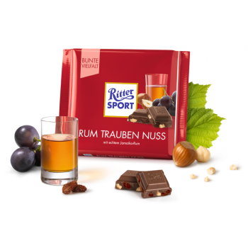 Ritter Sport Rum Raisins Hazelnuts 100 g