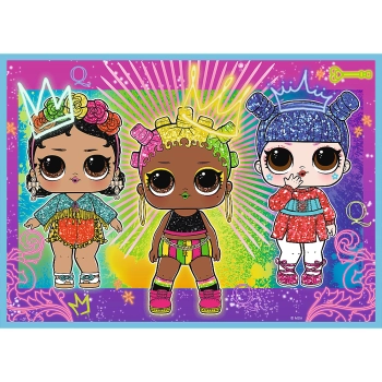 Puzzle - 4w1 (35, 48, 54, 70) - Poznaj laleczki - LOL Surprise! - Trefl 34613