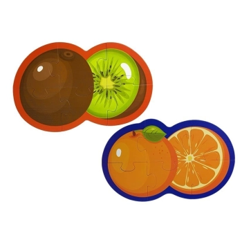 Puzzle Edukacyjne Dla Niemowląt Owoce 5 Części 40 Elementów