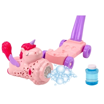 Maszyna Do Baniek Mydlanych Jeździk Jednorożec Światła Dźwięki Różowy