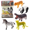 Zestaw Figurki Dzikie Zwierzęta Safari Tygrys Gepard Zebra Panda 5 szt.