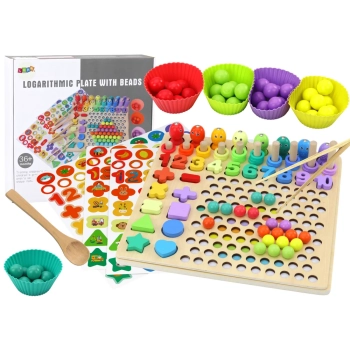 Drewniana Układanka Nauka Liczenia Sorter Łowienie Rybek