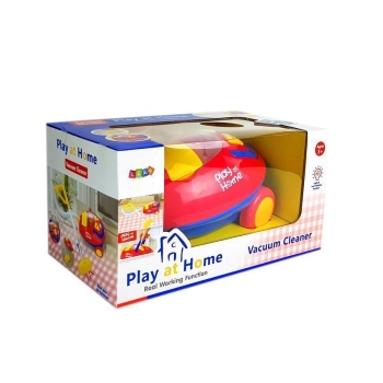 Duży Odkurzacz Czerwono- Żółty na Baterie Światła Dźwięki