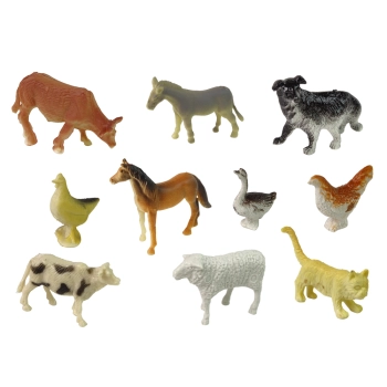 Zestaw Figurek Zwierzęta Wiejskie Farma Akcesoria 34 Elementy