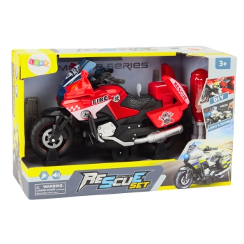 Motocykl Do Skręcania Ratunkowy DIY Światła Dźwięki Czerwony