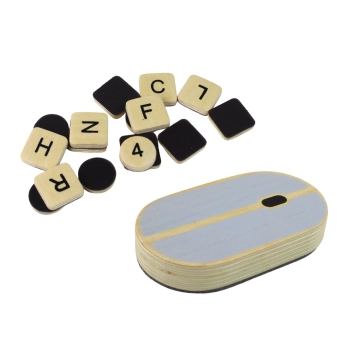 Tablica Drewniana Laptop Kreda