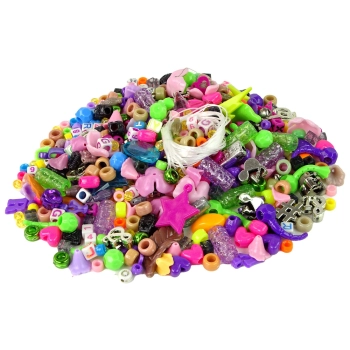 Zestaw Kolorowych Koralików DIY Biżuteria