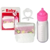 Zestaw Dla Lalek Akcesoria Smoczek Butelka Pieluchy