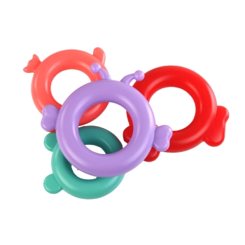 Piramidka Jednorożec Układanka 8 Kółek Kolorowa 29cm x 14cm x 14cm