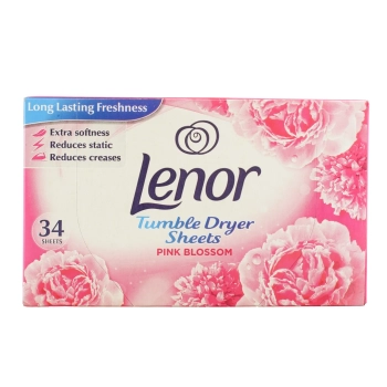 Lenor Pink Blossom Chusteczki Zapachowe do Suszarek 34 szt.