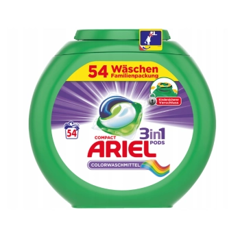 Ariel kapsułki 3 w 1 do tkanin kolorowych 54 szt.