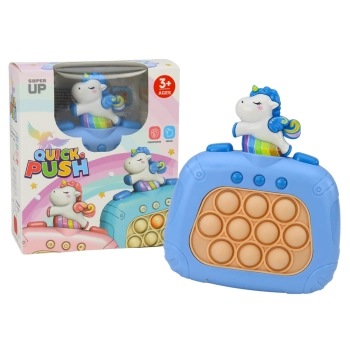 Gra Sensoryczna Jednorożec Pop It Na Baterie Światła Dźwięki Różowa