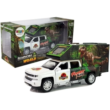 Camper z Dinozaurami Biały