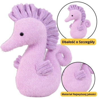 Maskotka Pluszowa Przytulanka Konik Wodny Fioletowy 25cm Maskotka Pluszowa Przytulanka Konik Wodny Fioletowy 25cm