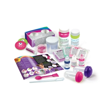 Naukowa Zabawa Laboratorium Super Kolorowe Slime Język Polski Clementoni 50636