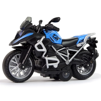 Motocykl GT Niebieski 1:14 Napęd Pull-Back Dźwięk Światła