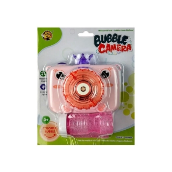 Aparat puszcza Bańki mydlane na Baterie Różowy