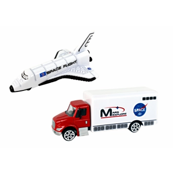 Zestaw Figurek Kosmos Statek Kosmiczny 8 Elementów