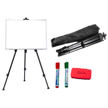 Zestaw Tablica Magnetyczna 90x60cm na Stojaku Pisaki Gąbka